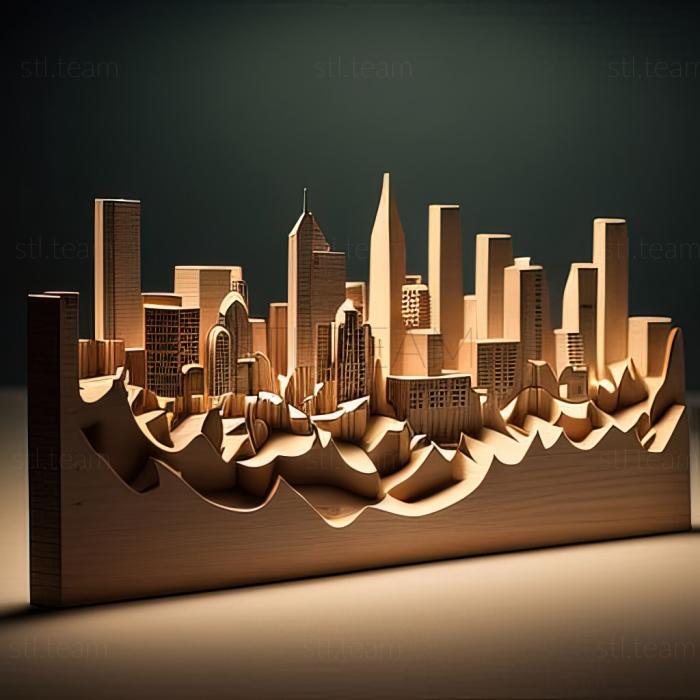 3D модель Городской пейзаж (STL)
